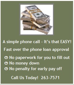 NEED FINANCING?   ASK US ABOUT EASY PAY